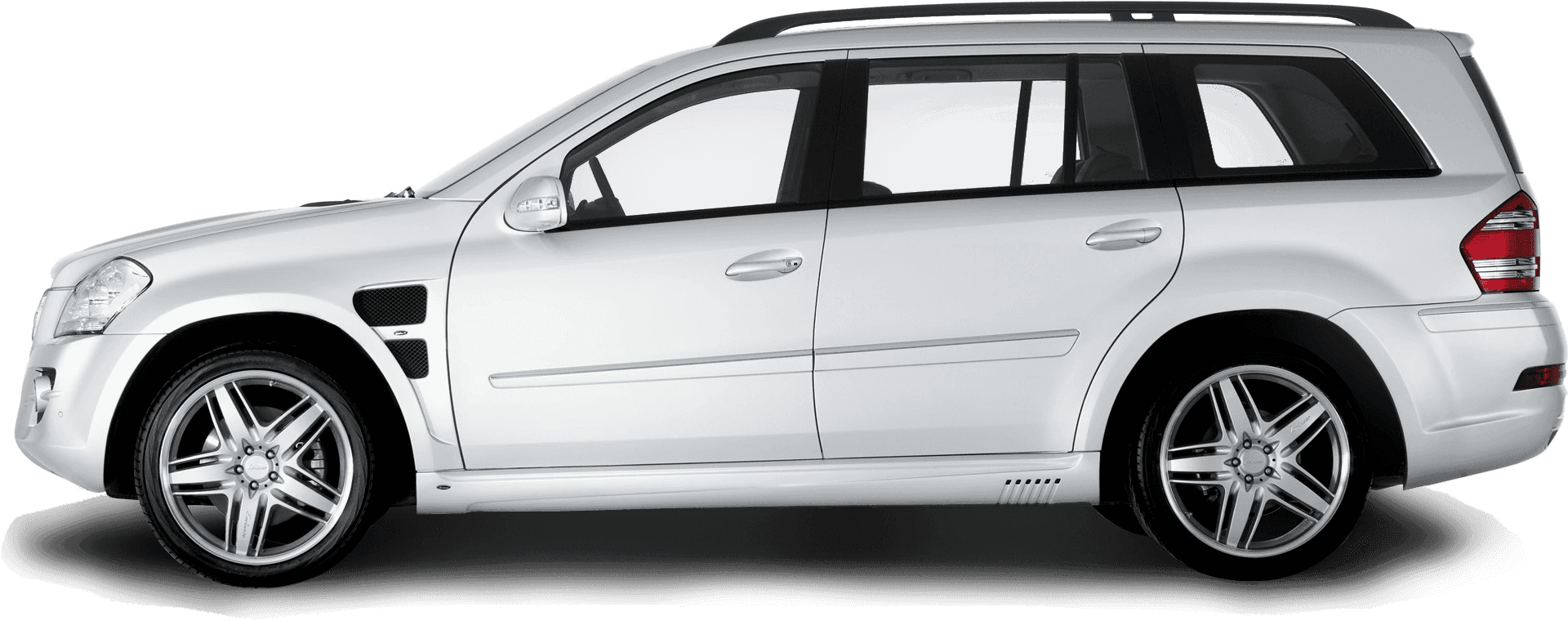 White Luxury S U V Side View H D PNG Image