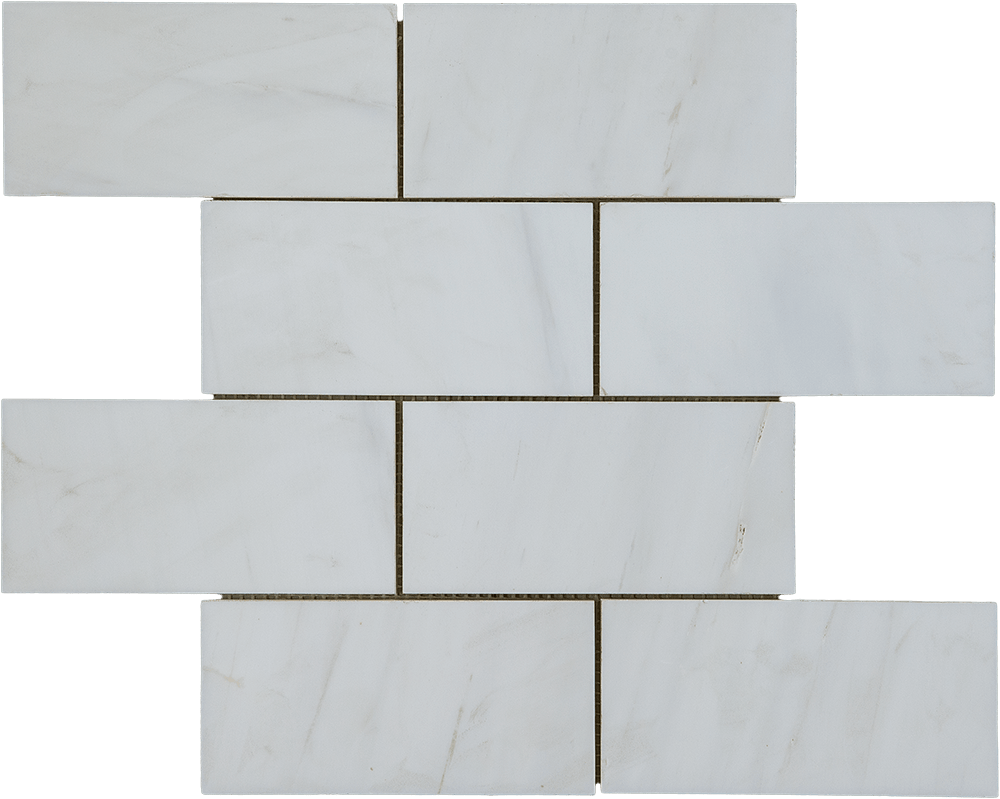 White Marble Tile Pattern PNG Image