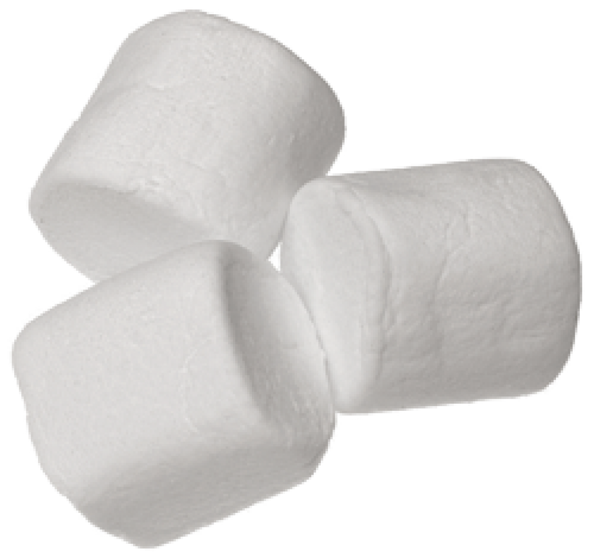 White Marshmallows Stacked PNG Image