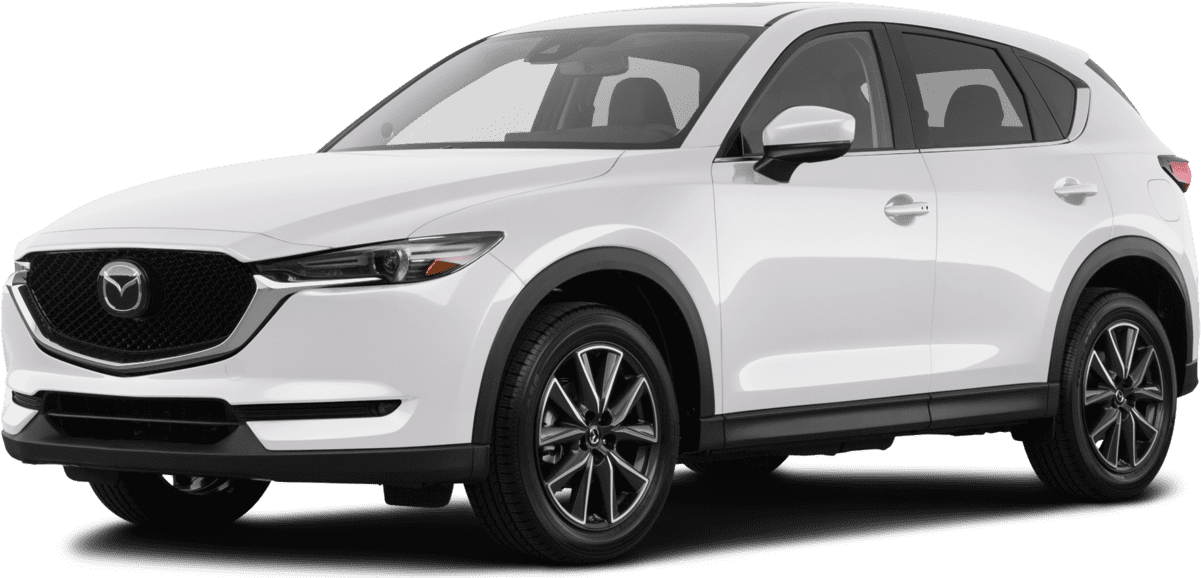 White Mazda C X5 S U V Profile View PNG Image