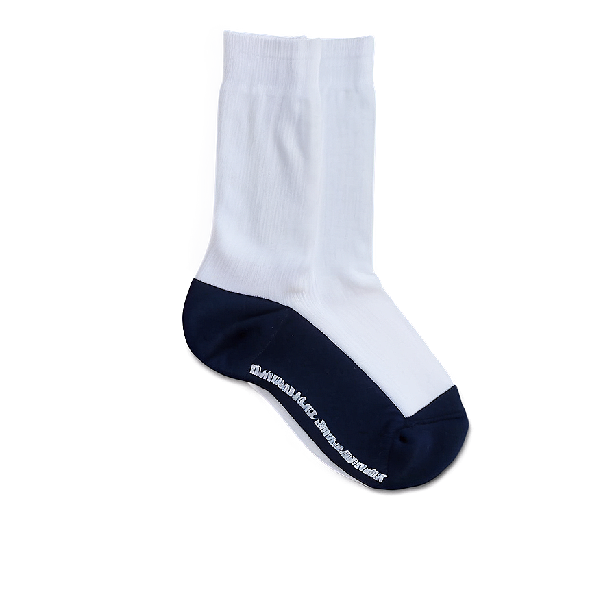 White Moisture Wicking Socks Png 48 PNG Image