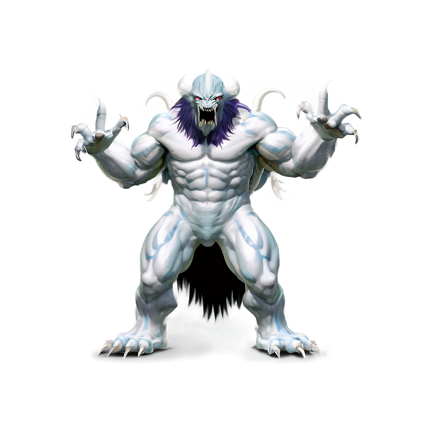 White Monster C PNG Image