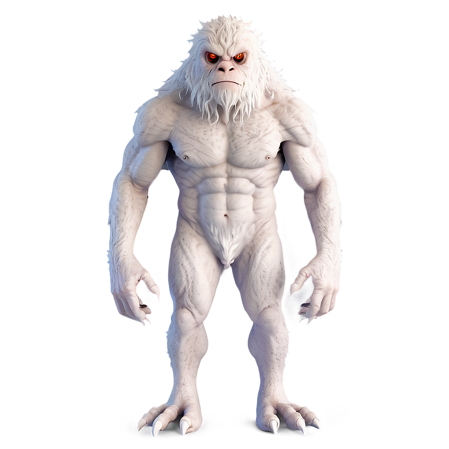 White Monster For Decoration Png 06212024 PNG Image