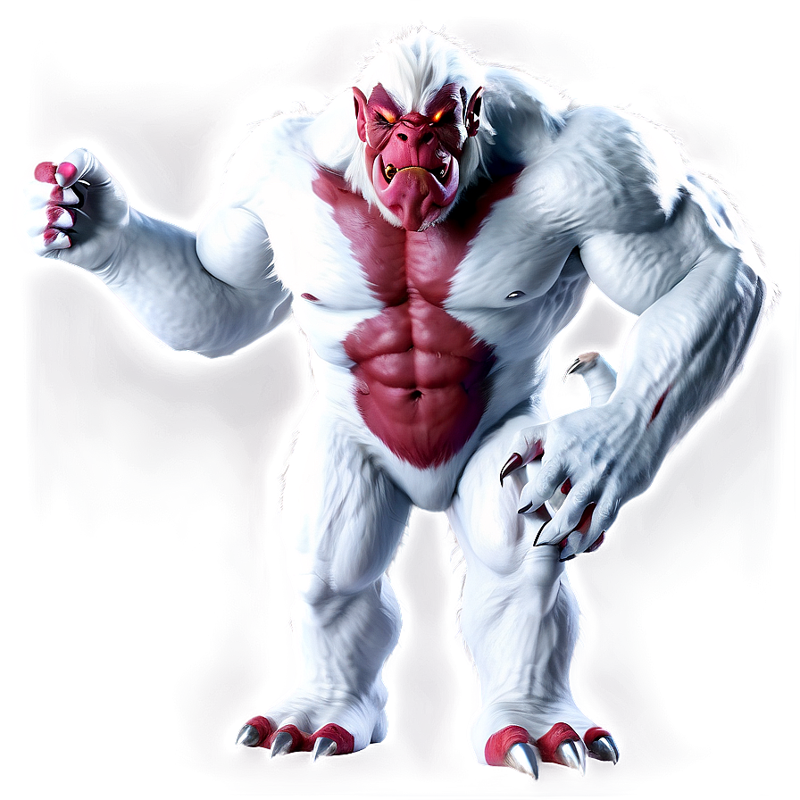 White Monster For Game Png Gqc2 PNG Image