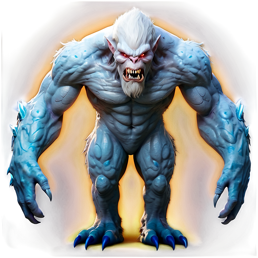 White Monster For Game Png Wfi3 PNG Image