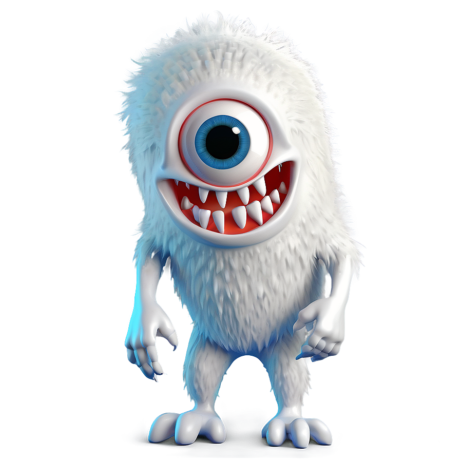 White Monster For Kids Png Fwj PNG Image