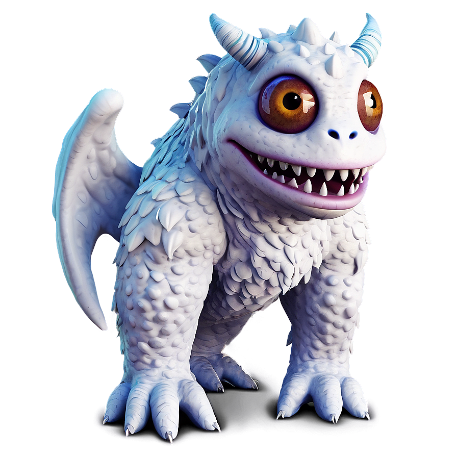 White Monster With Wings Png Sue PNG Image