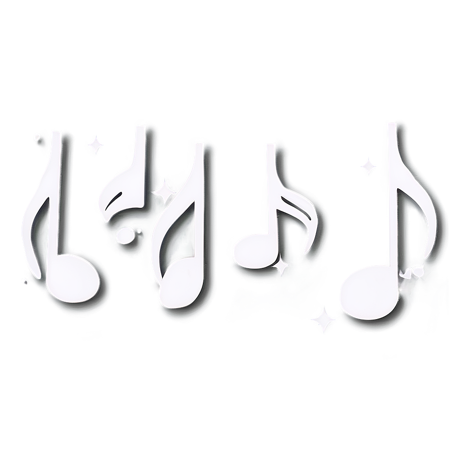 White Music Note For Logo Png 19 PNG Image