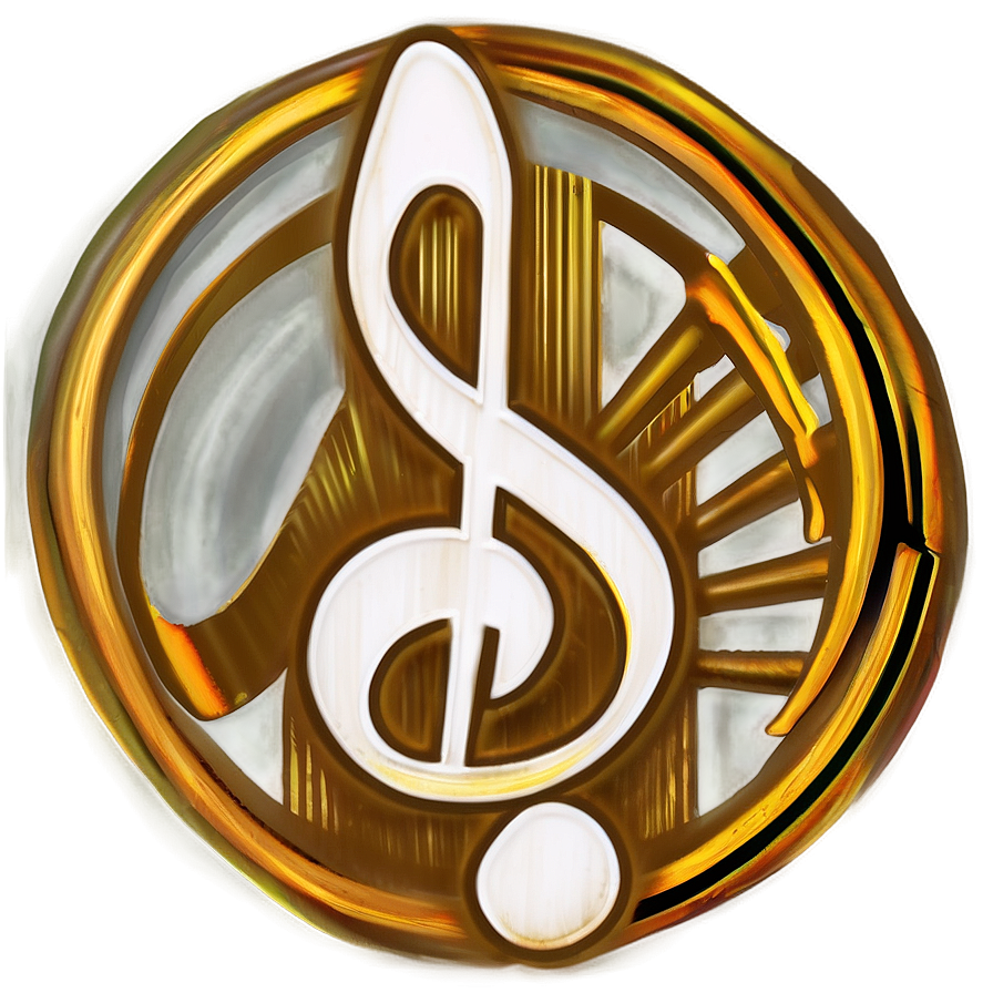 White Music Note In Circle Png Wjl84 PNG Image