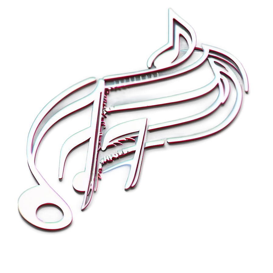 White Music Notes For Tattoo Png 06262024 PNG Image