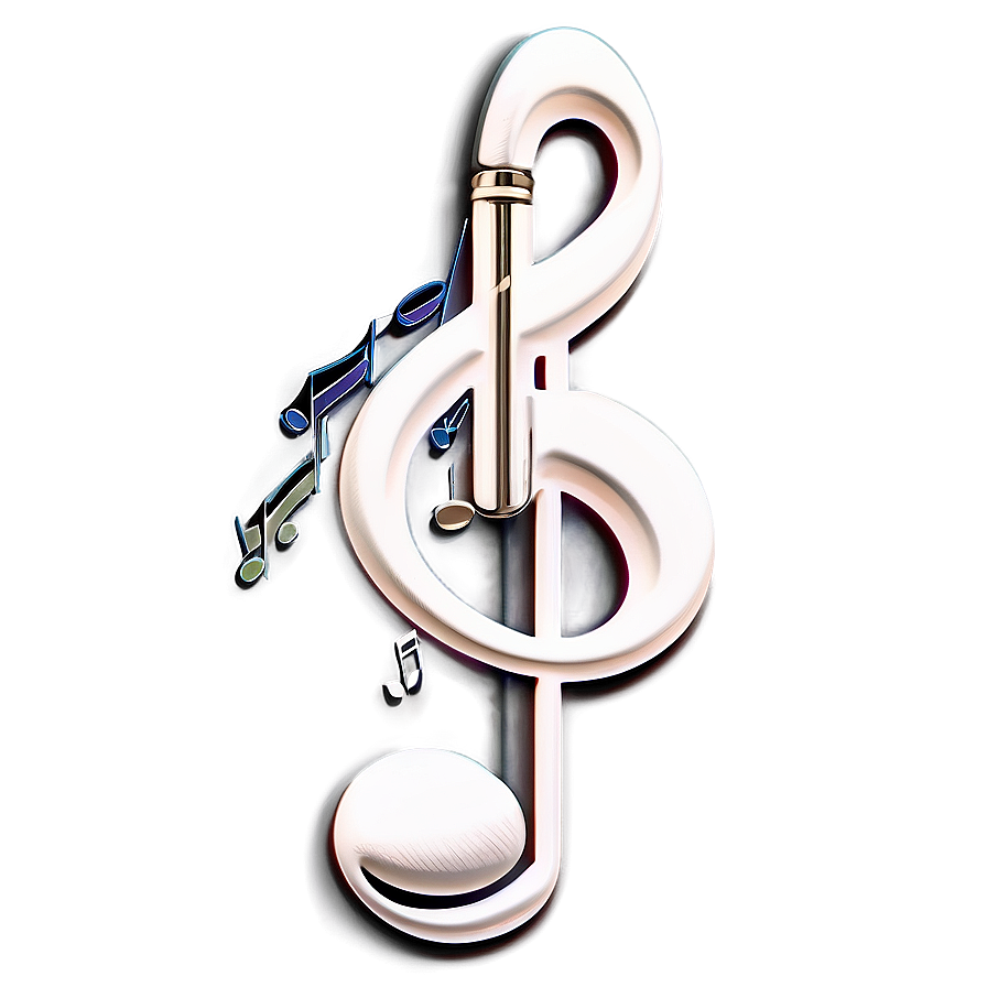 White Musical Notes Collection Png Omy54 PNG Image