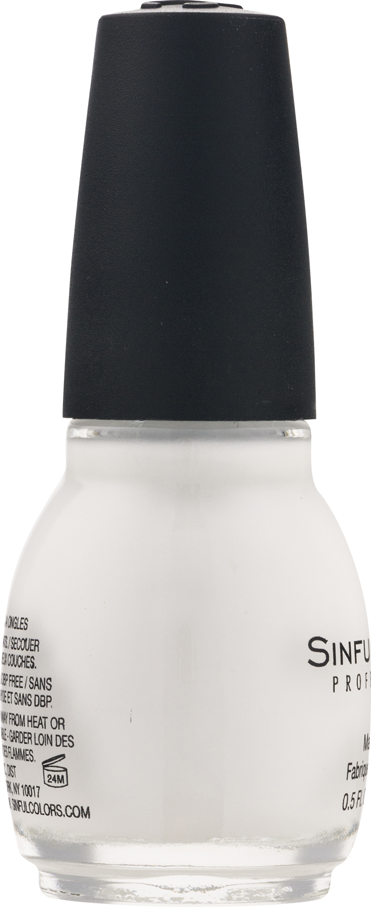 White Nail Polish Bottle PNG Image