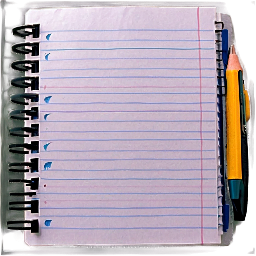 White Notebook Paper Png 76 PNG Image