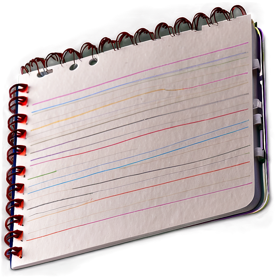 White Notebook Paper Png Jop PNG Image