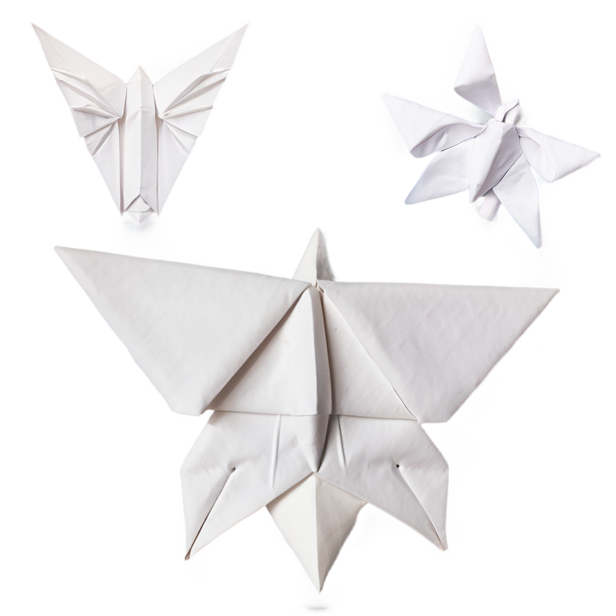 White Origami Paper Png 06112024 PNG Image