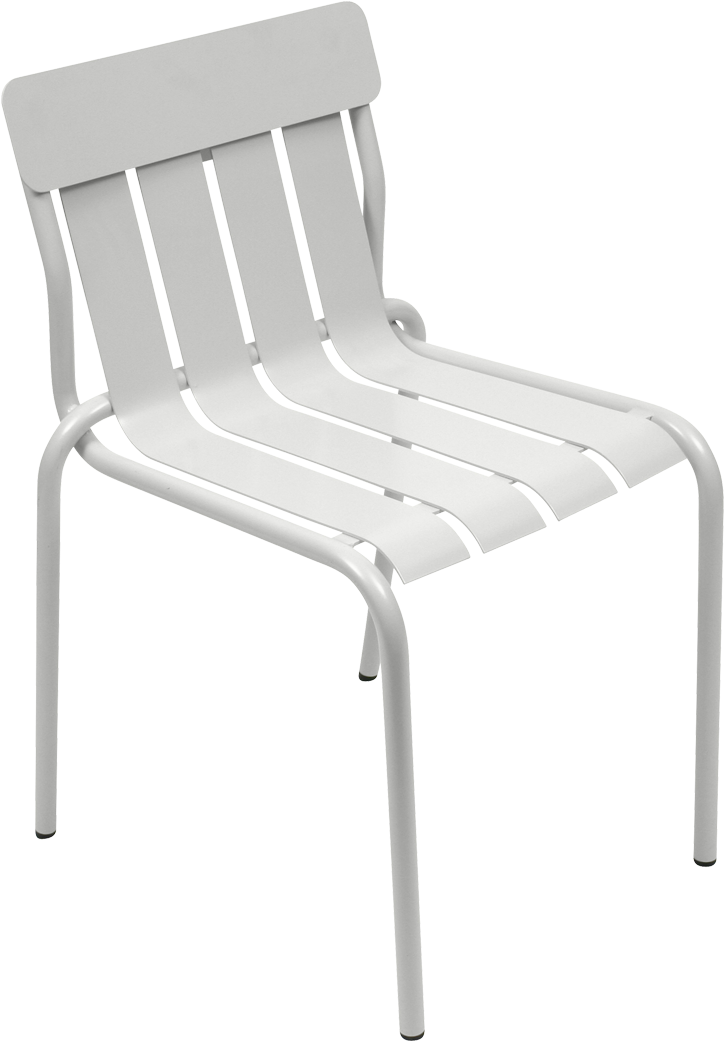 White Outdoor Lounge Chair PNG Image