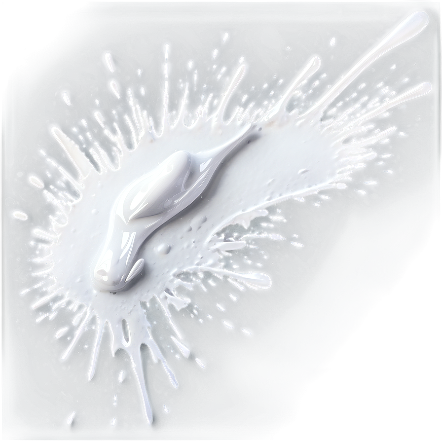 White Paint Splatter A PNG Image