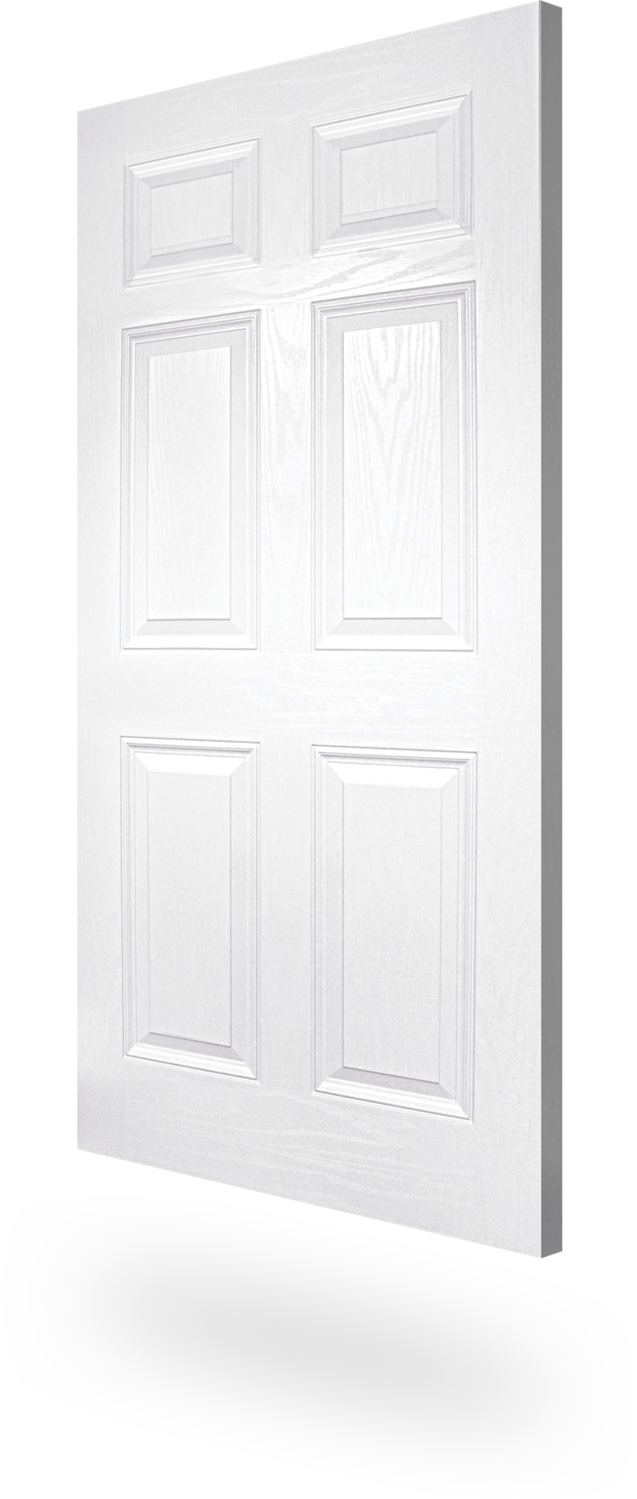 White Panel Door Floating PNG Image