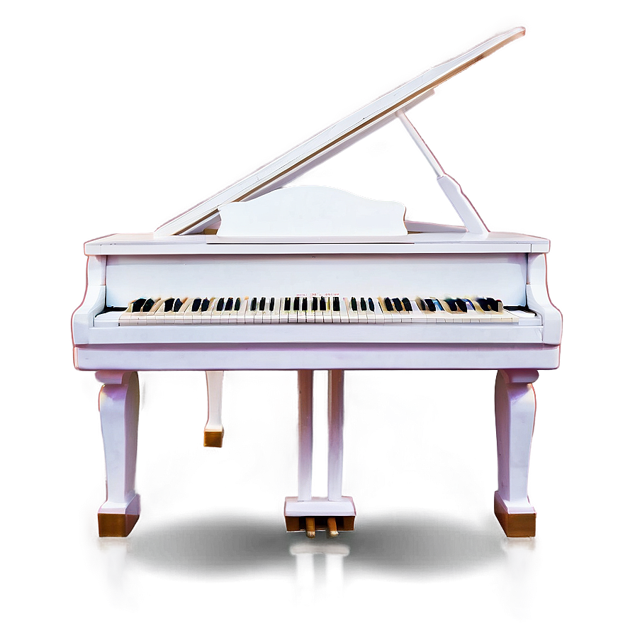 White Piano Png 05212024 PNG Image