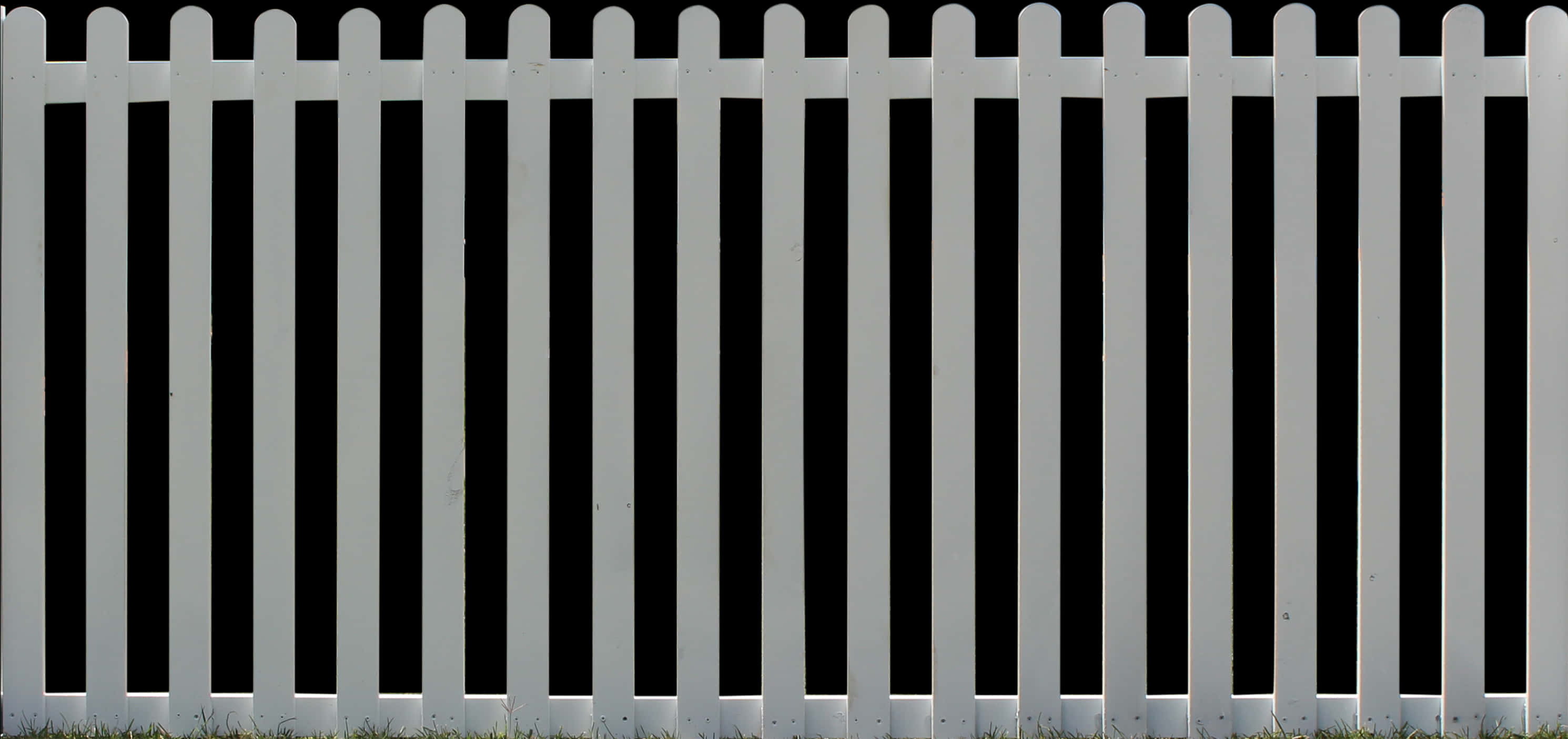 White Picket Fence Background PNG Image