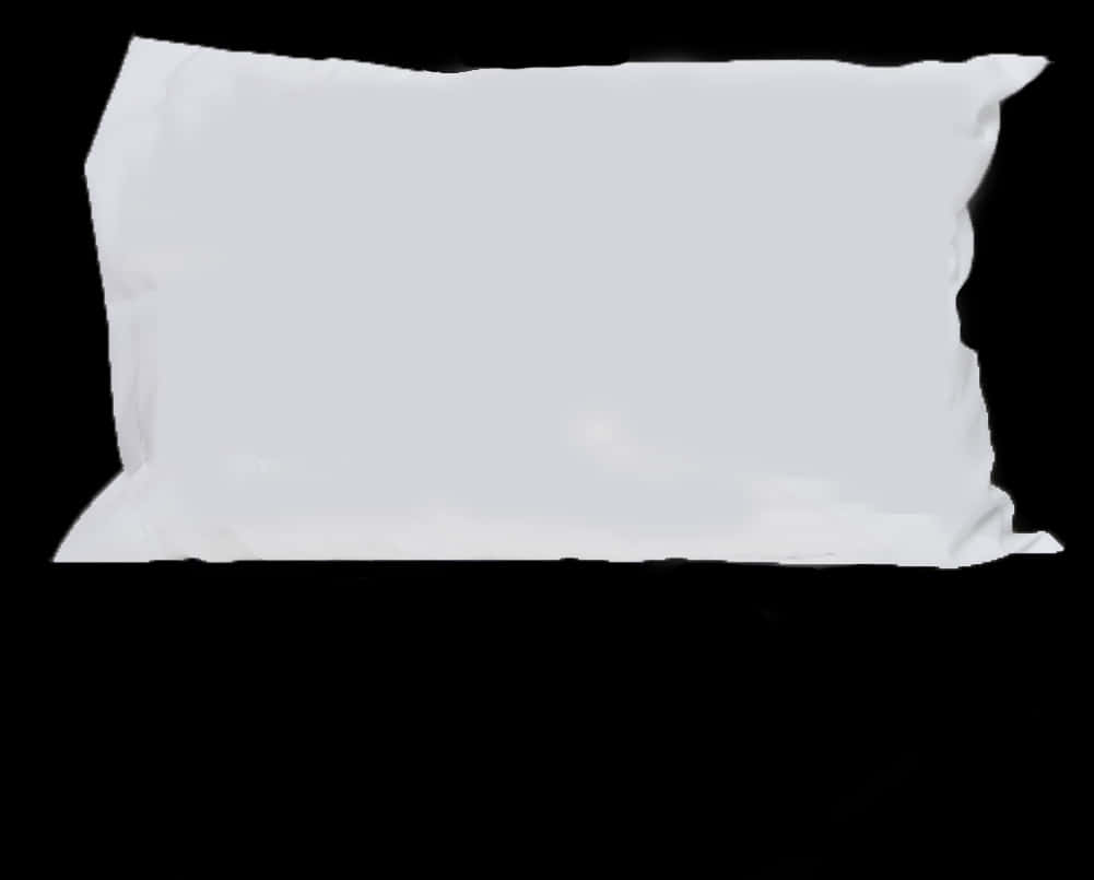 White Pillowon Black Background PNG Image