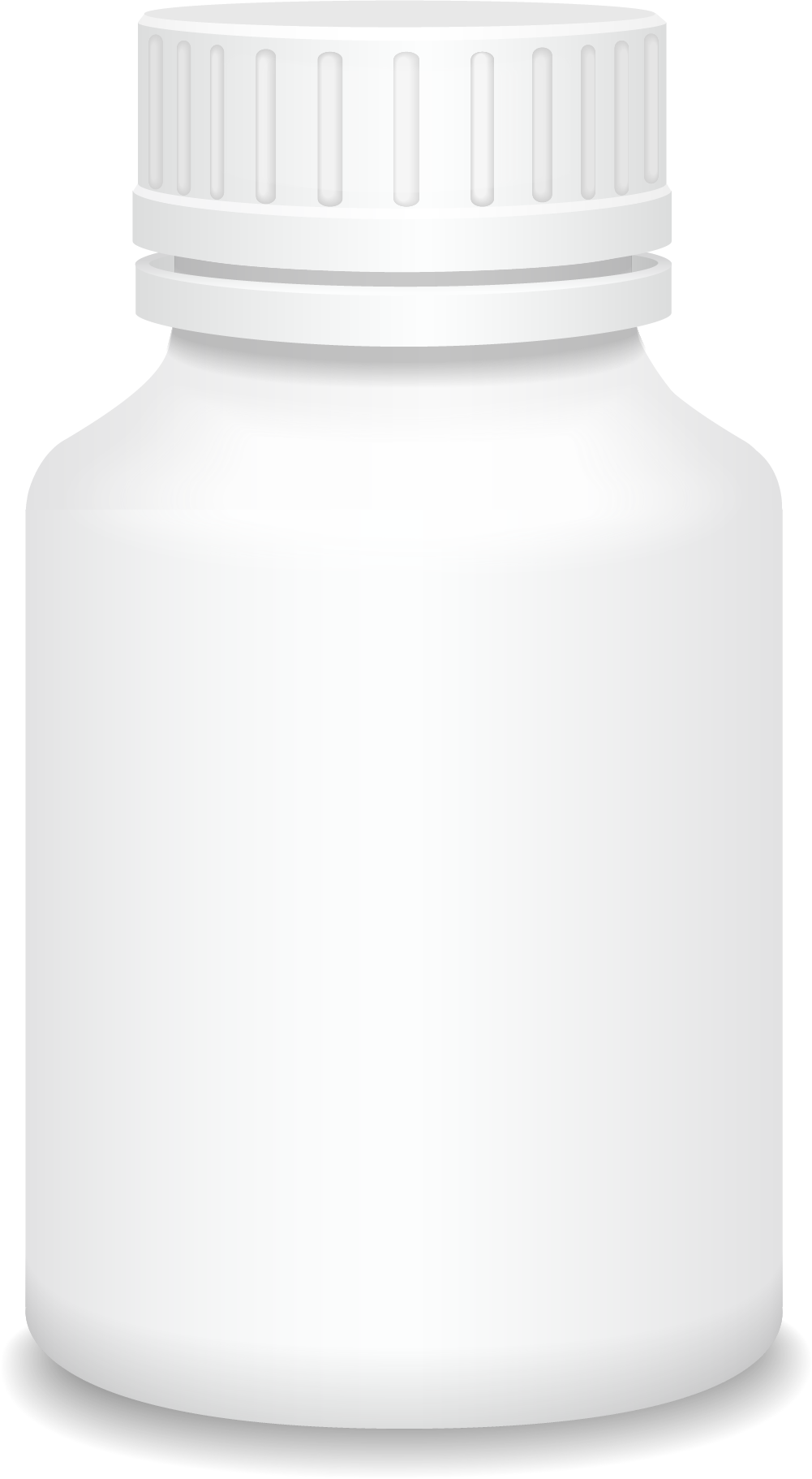 White Plastic Medicine Bottle PNG Image