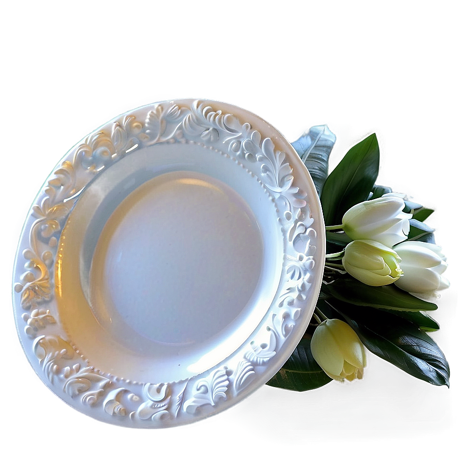 White Plate For Wedding Png 06212024 PNG Image