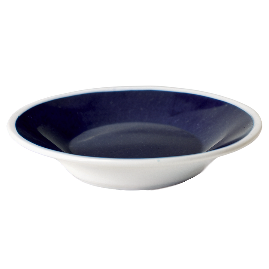 White Plate With Blue Accent Png 18 PNG Image