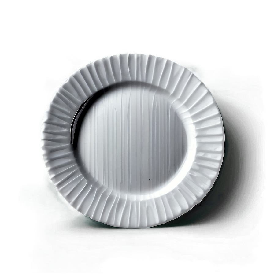 White Plate With Geometric Shapes Png 39 PNG Image