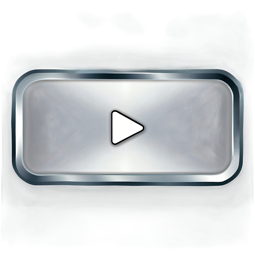 White Play Button No Background Png 06212024 PNG Image