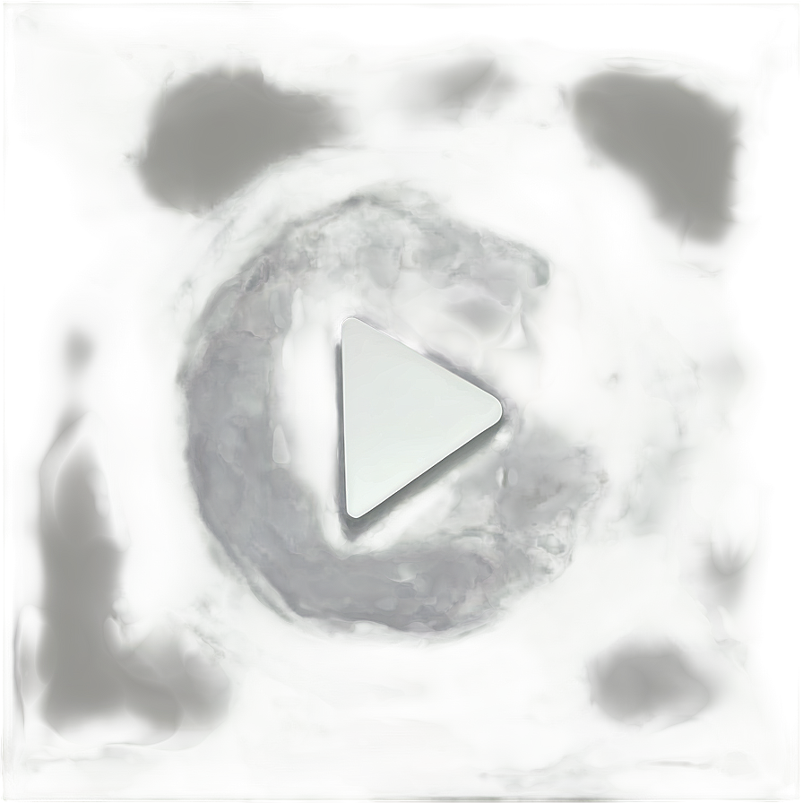 White Play Button Outline Png 31 PNG Image