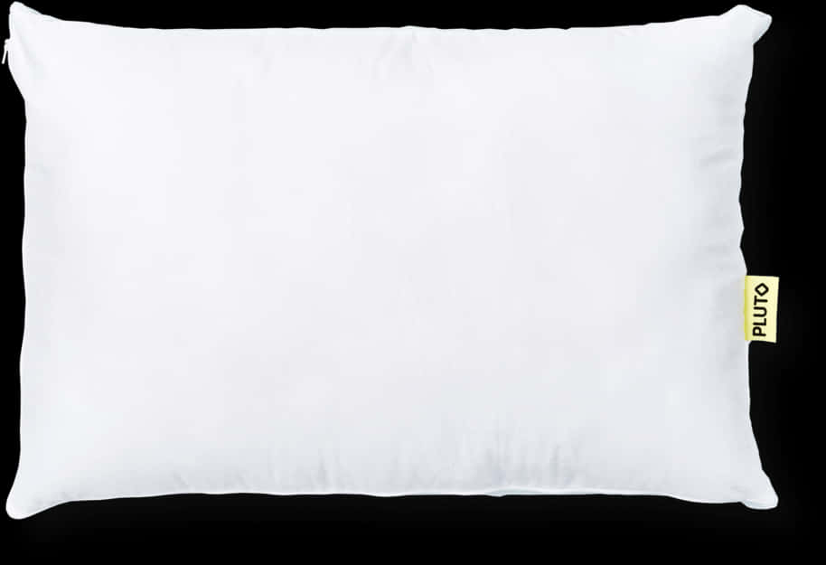 White Pluto Branded Pillow PNG Image