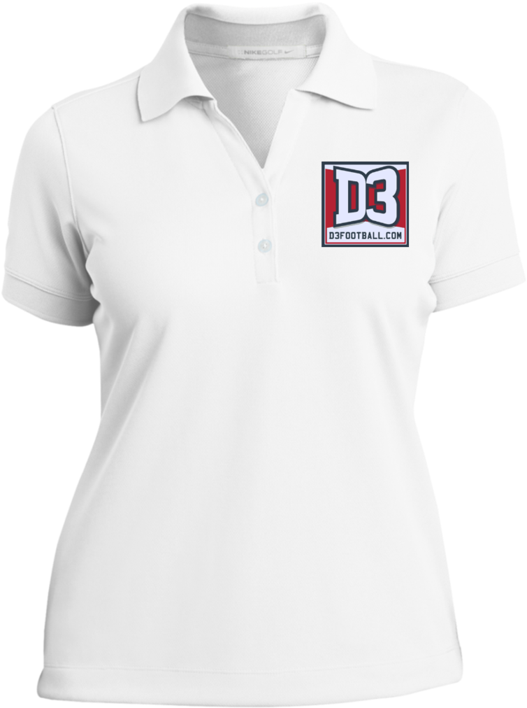 White Polo Shirt D3 Football Logo PNG Image