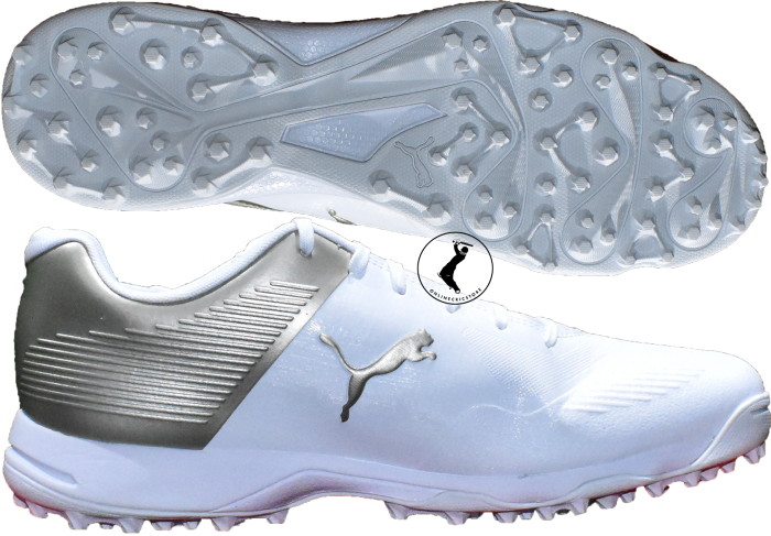 White Puma Golf Shoes Product Showcase PNG Image