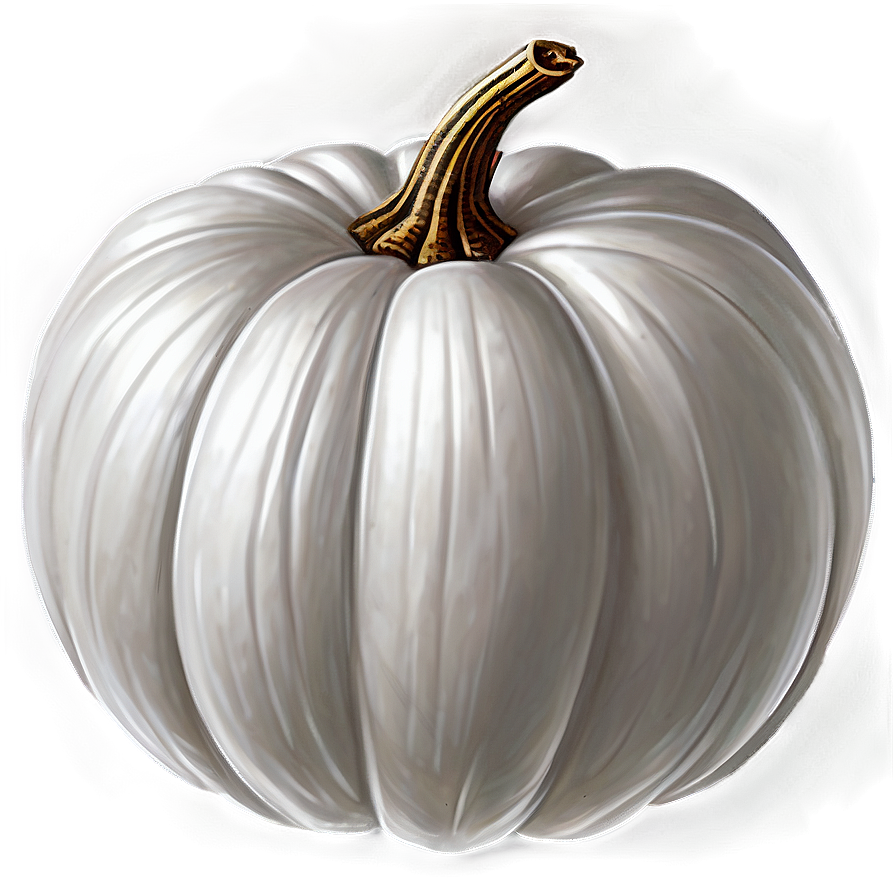 White Pumpkin Illustration Png Epf43 PNG Image