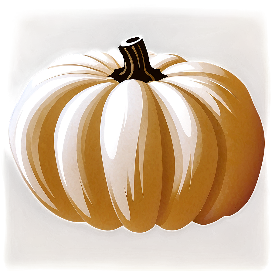 White Pumpkin Silhouette Png Cdu PNG Image