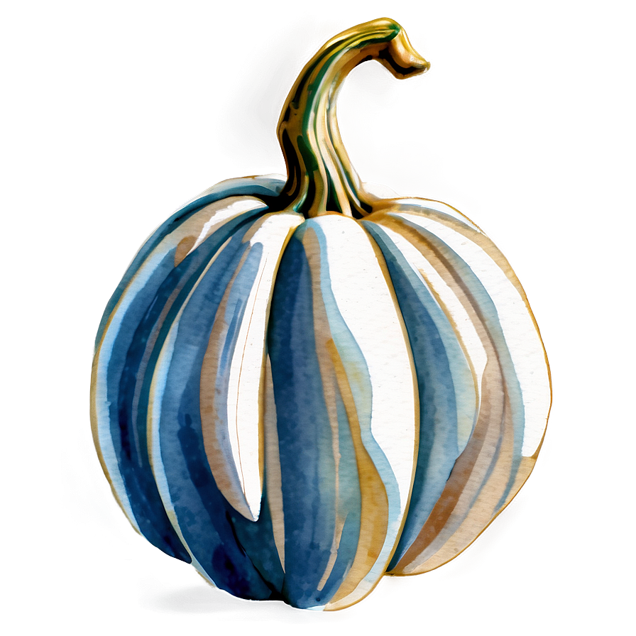 White Pumpkin Watercolor Png Dsc PNG Image