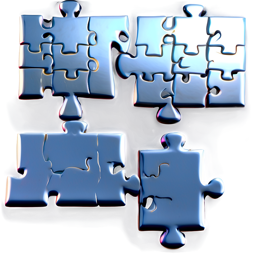 White Puzzle Pieces Png 06132024 PNG Image