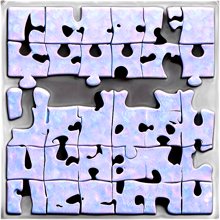 White Puzzle Pieces Png 13 PNG Image