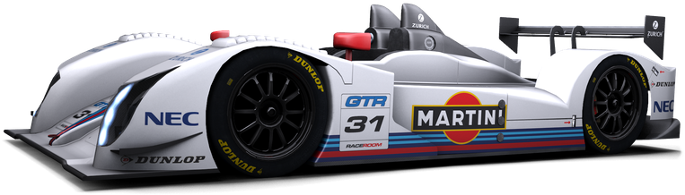 White Racing Prototype Car H D PNG Image