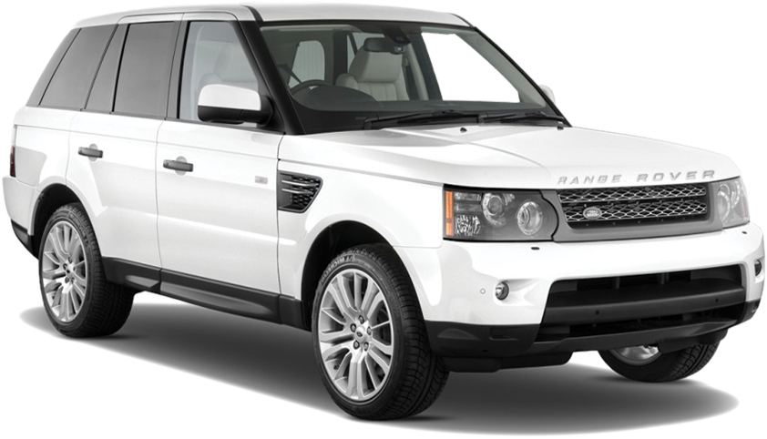 White Range Rover Sport2023 PNG Image