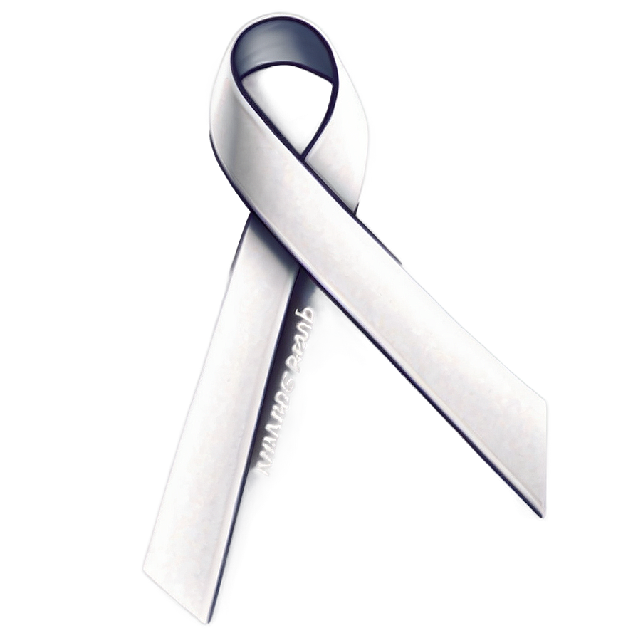 White Ribbon A PNG Image