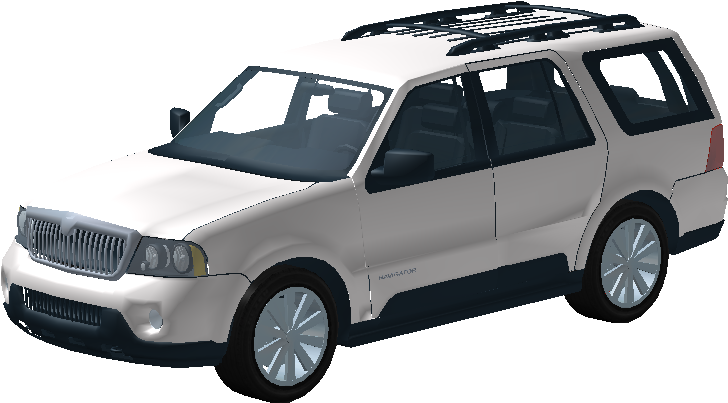 White S U V3 D Model PNG Image