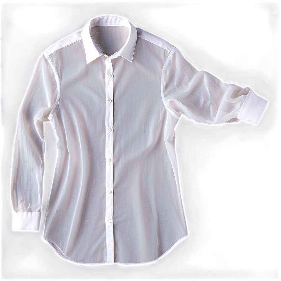 White Sheer Shirt Png 05252024 PNG Image