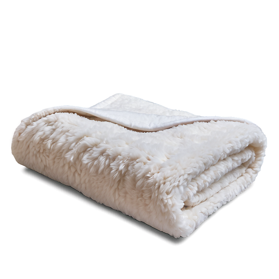 White Sherpa Blanket Png Roc PNG Image