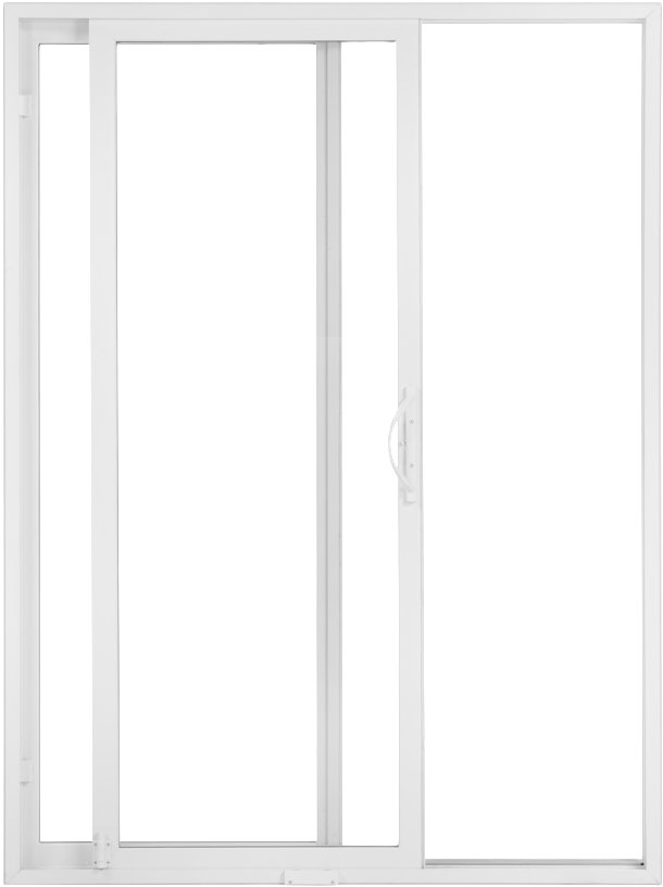 White Sliding Glass Door PNG Image