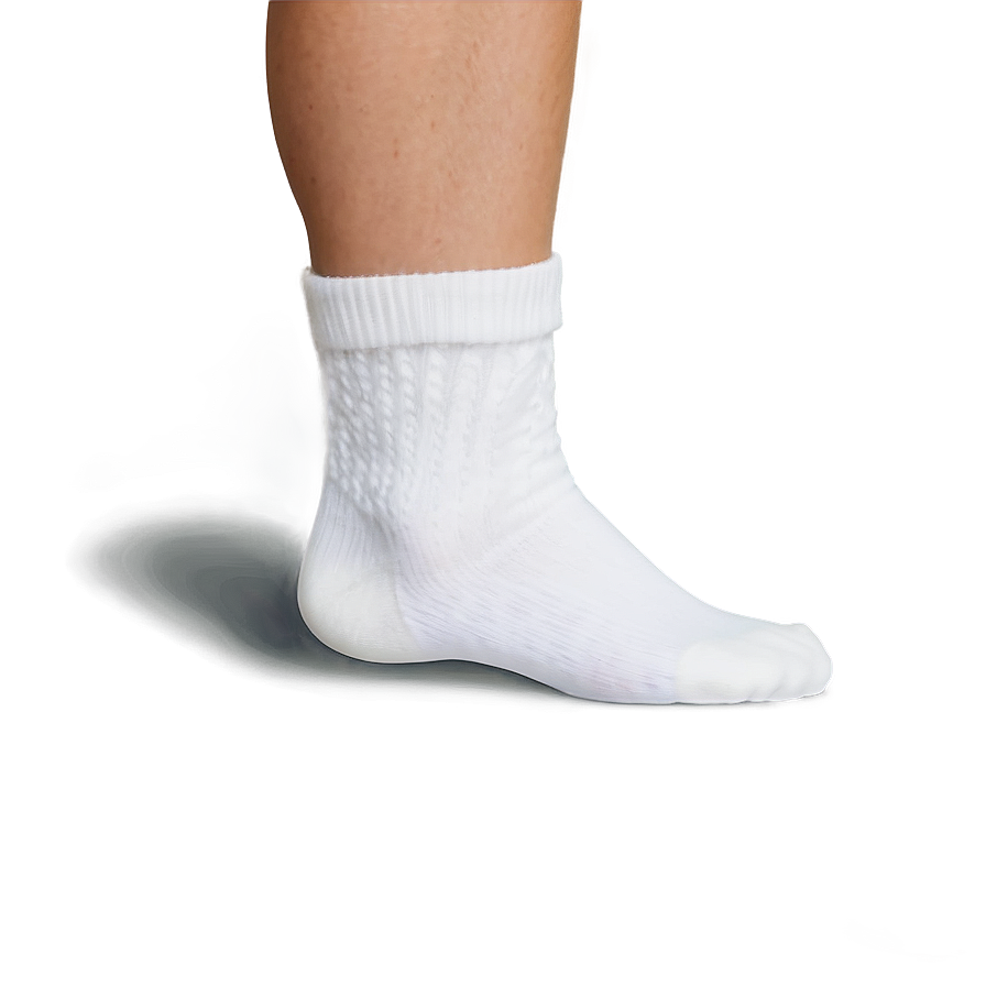 White Slipper Socks Png Ehq PNG Image