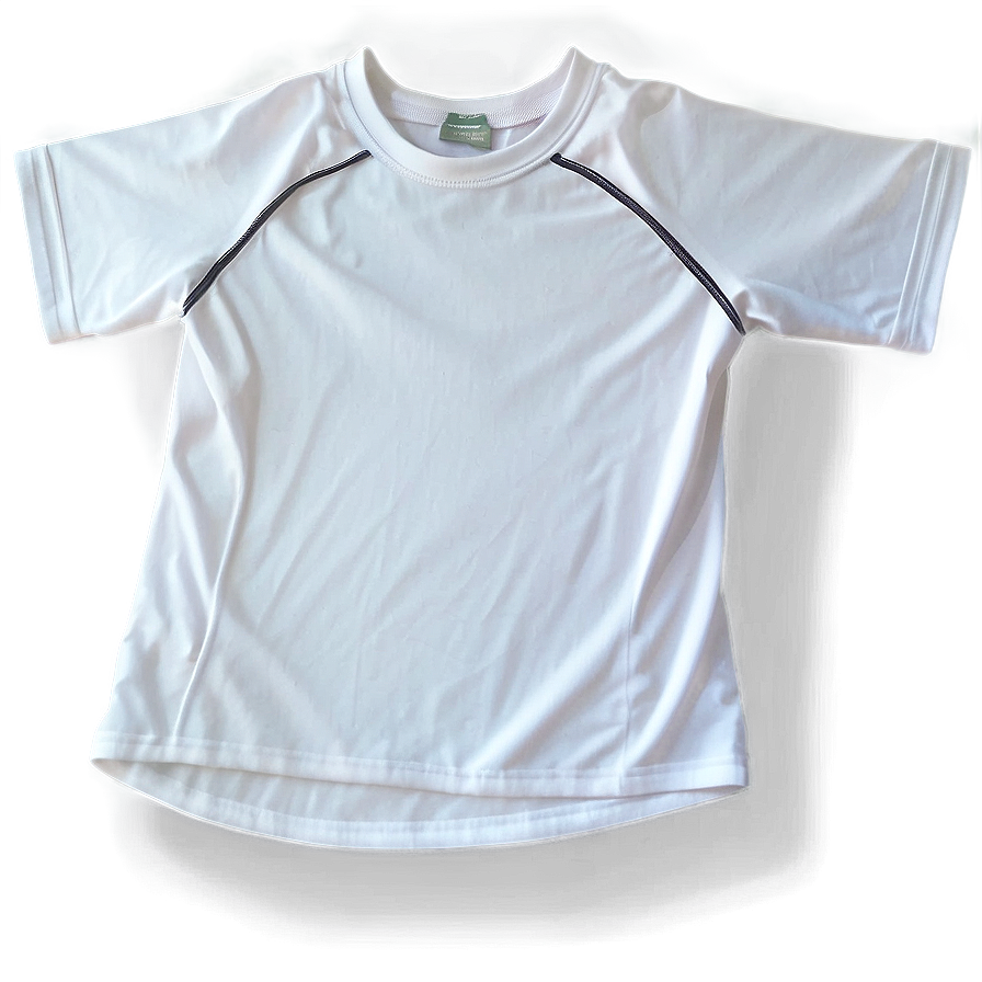 White Sports Shirt Png 05252024 PNG Image