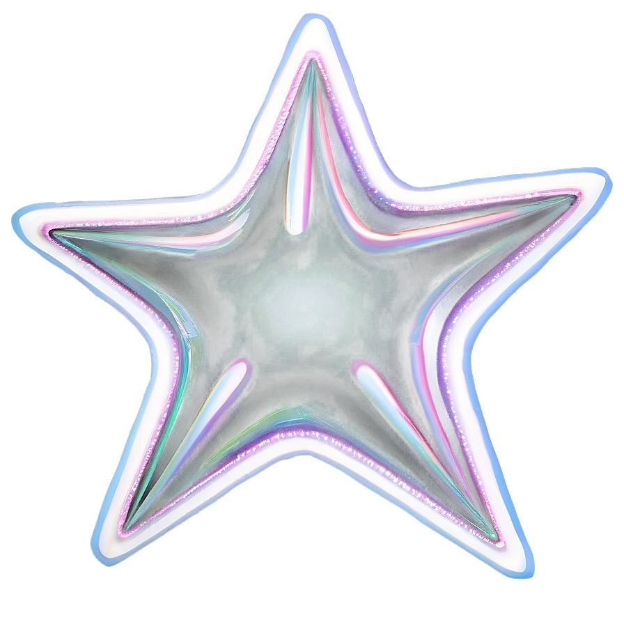 White Star With Rays Png Nmn PNG Image