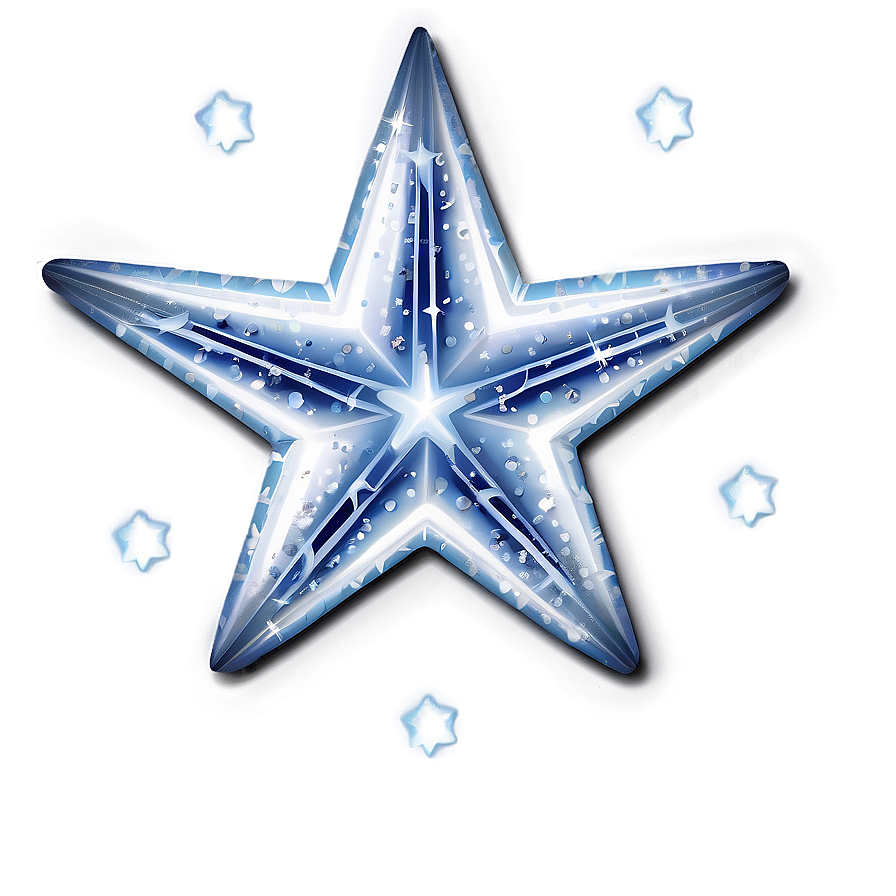 White Star With Sparkles Png 85 PNG Image